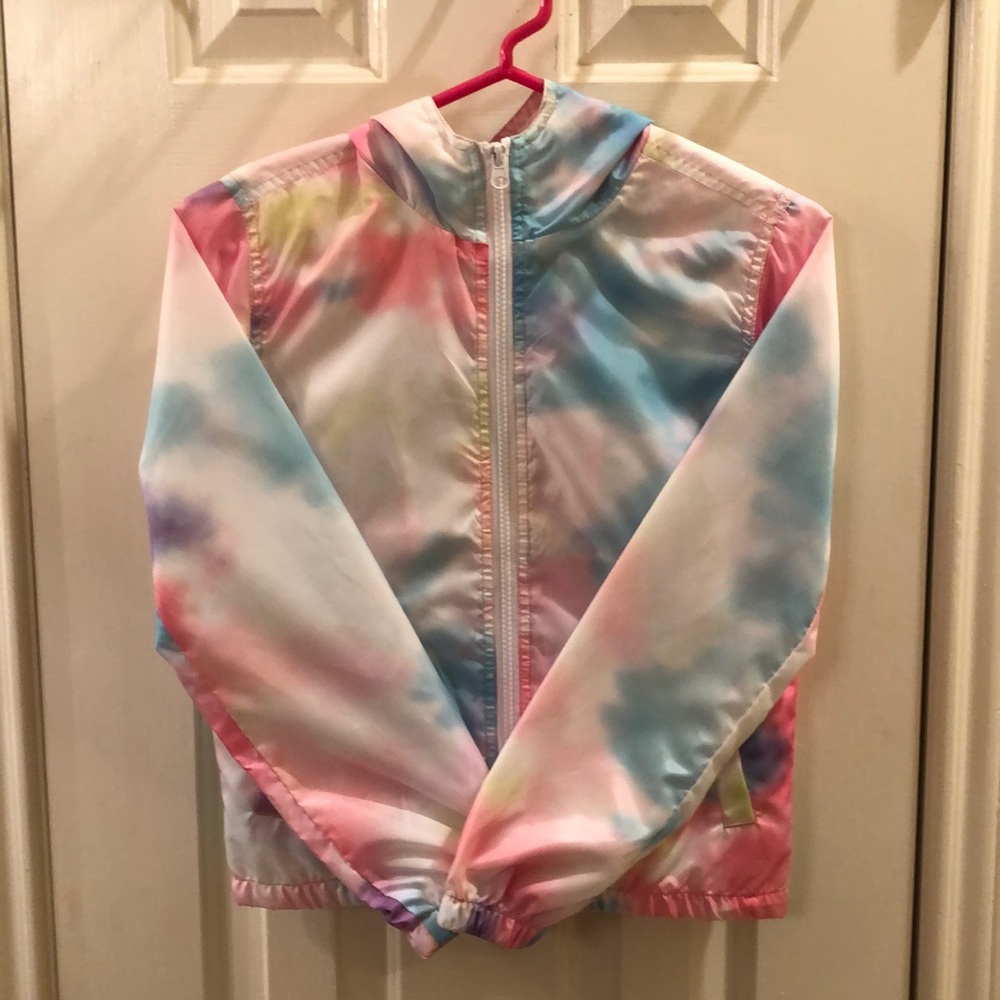 Justice Girls Tie Dye Windbreaker